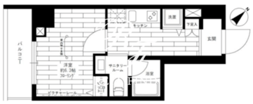 ステージファースト東日本橋 802 間取り図