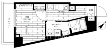 ステージファースト東日本橋 1201 間取り図