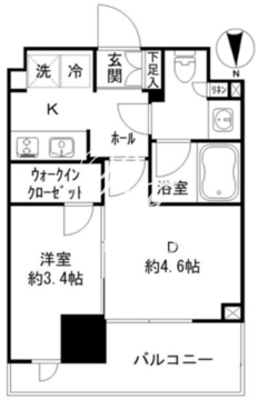 JP noie 亀戸 518 間取り図