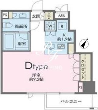 ドゥーエ南麻布 304 間取り図