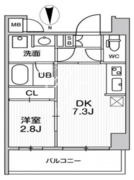 オルタナ住吉 201 間取り図