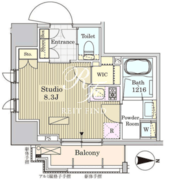 パークアクシス白金 201 間取り図