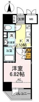 ホウエイコート秋葉原 403 間取り図