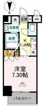 ホウエイコート秋葉原 706 間取り図