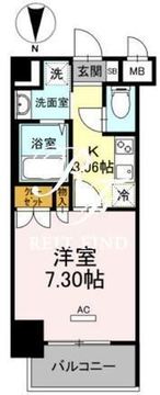 ホウエイコート秋葉原 906 間取り図
