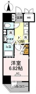 ホウエイコート秋葉原 803 間取り図