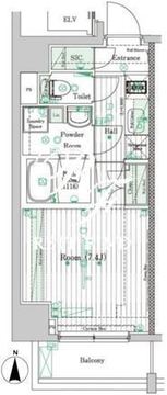 ブライズ住吉DUE 1101 間取り図