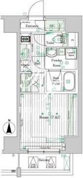 ブライズ住吉DUE 603 間取り図