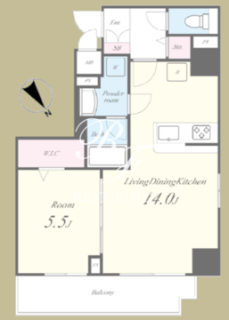 小西ビル 501 間取り図