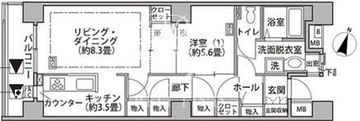 東雲キャナルコートCODAN 18-705 間取り図