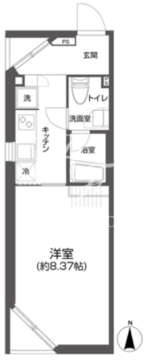 プラティーク白金 201 間取り図