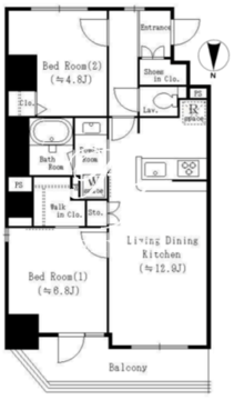 墨田ＭＩＫＡＧＥ 702 間取り図