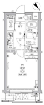 クオリタス護国寺 102 間取り図
