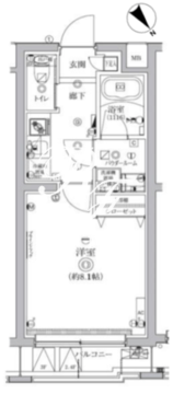 クオリタス護国寺 304 間取り図