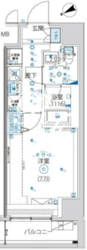 アルテシモヴェント 401 間取り図