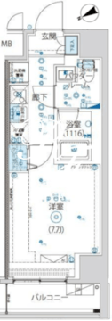 アルテシモヴェント 501 間取り図