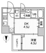 シーフォルム大井町2 1402 間取り図