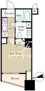 レグゼ白金高輪 502 間取り図