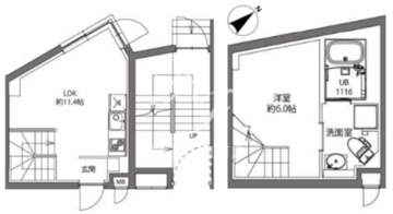 ディームス大井町フォレスト フォレスト313 間取り図