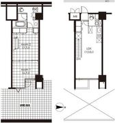 カスタリア芝公園 104 間取り図