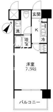 フォレシティ豊洲 1008 間取り図