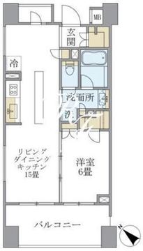 アパートメンツ三田 1301 間取り図