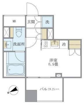 ブリリアイスト銀座東 202 間取り図