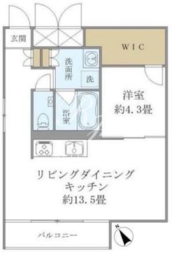 フォーリア西麻布CASA 403 間取り図