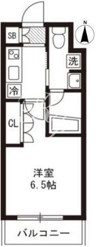 アジールコート東大井 114 間取り図