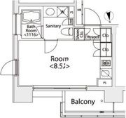 カスタリア戸越 510 間取り図