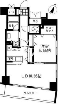 レジディア日本橋人形町2 701 間取り図