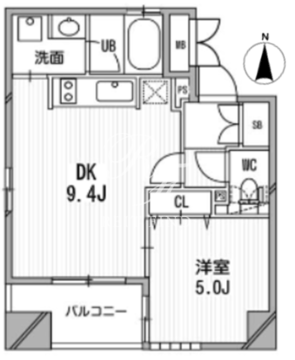 クリオ三田ラ・モード 601 間取り図
