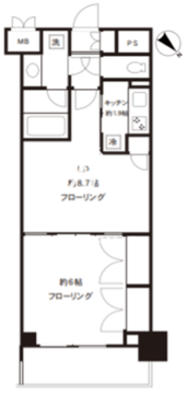 エピック東日本橋レジデンス 704 間取り図