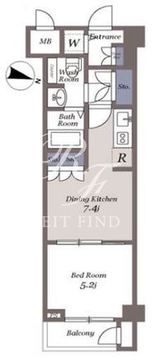 ドゥーエ参宮橋 405 間取り図