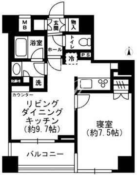 レジディア四谷三丁目 314 間取り図