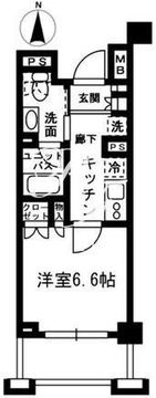 レジディア中落合 C408 間取り図