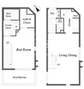 ルクレ目黒不動前 403 間取り図