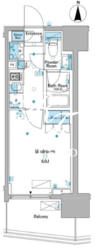 ルフォンプログレ品川大井 602 間取り図