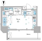 ルフォンプログレ品川大井 1005 間取り図