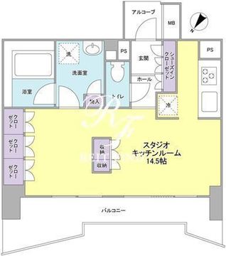 グレンパークG-WEST 902 間取り図