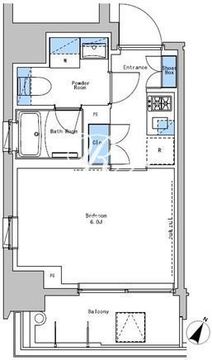 ブラウ戸越銀座スカイ 404 間取り図