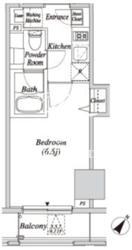クレセント虎ノ門新橋 403 間取り図