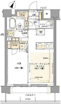 コムレジ赤羽 302 間取り図