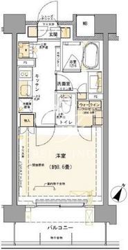 コムレジ赤羽 304 間取り図