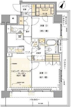 コムレジ赤羽 509 間取り図