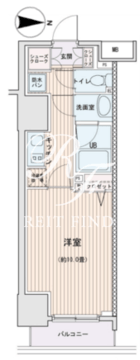 エスティメゾン錦糸町2 1015 間取り図