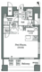ホライズンプレイス赤坂 1401 間取り図