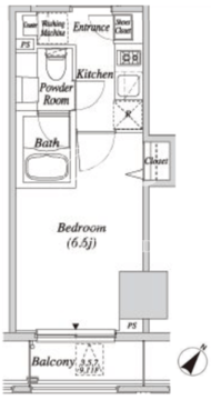 クレセント虎ノ門新橋 503 間取り図