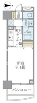 マイプレジール広尾 603 間取り図