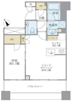 ブリリアタワーズ目黒 S-1108 間取り図